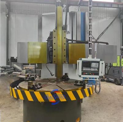 เครื่องหมุนตั้ง CNC กลองจิตร งานหนักสําหรับการประมวลผลตัดโลหะ