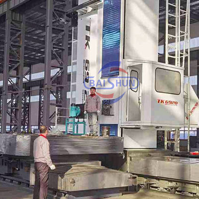 เครื่องเจาะขนาดใหญ่ Tk69 งานหนัก ทิศทาง Cnc Boring Mill แบบพื้น เครื่องเจาะความเร็วสูง