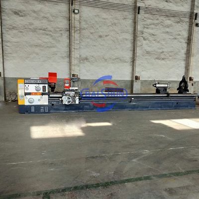 105 มิลลิเมตร Spindle Bore Lathe Gap Bed เครื่องหมุนหุ่นหนักแนวราบ