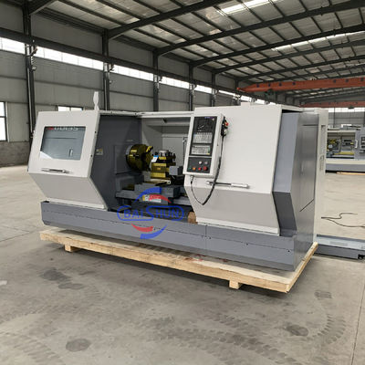 การแปรรูปโลหะ Flat Bed Milling Machine ความละเอียดสูง CNC Lathe ท่าตรง