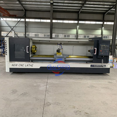 Fanuc โลหะหมุน Lathe แบนเตียง Cnc เครื่องมือการแปรรูปเครื่องหมุน