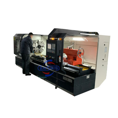 หนักการตัด Flat เตียง Lathe ทะเลโลหะ CNC เครื่อง lathes