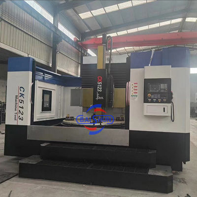 CK5123 เครื่องหมุน CNC สูง VTL คอลัมน์เดียว Cnc สูง ปราสาทหมุน