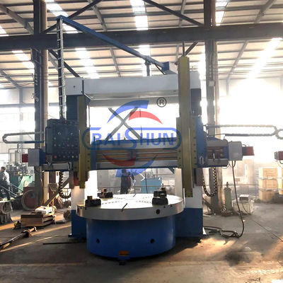 โต๊ะหมุน Cnc แบบปกติ คอลัมน์สองตั้ง Lathe ขนาดใหญ่การเดินทาง Siemens