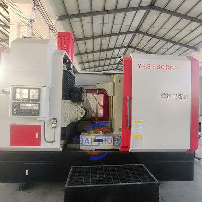 YK3180 เครื่องตัดเครื่องยนต์กลม CNC เครื่องบดเครื่องยนต์หนอน