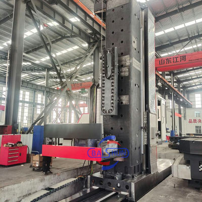 สปินด์เลอร์ใหญ่ 5 แกน โต๊ะหมุนพื้นประเภท CNC boring และเครื่องบด
