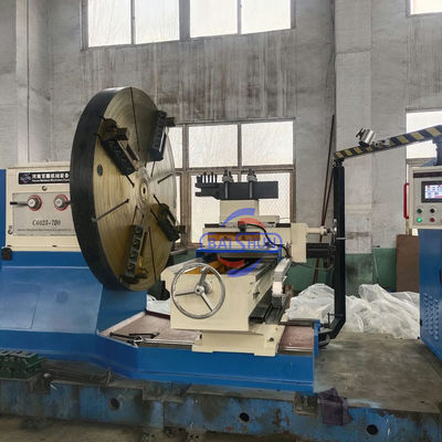 วงล้อรถยนต์หมุน 3500mm กว้างสวิงภาระหนัก PLC การควบคุม Flange Lathe