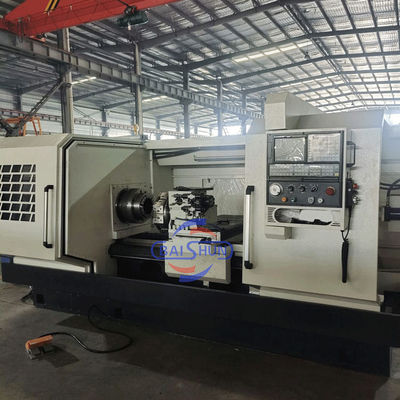 กว้าง QK1325 Double Chuck 2 แกน CNC ท่อเตียงเรียบ threading ทาท