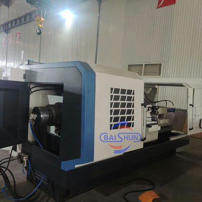 QK1325 อัตโนมัติสมาร์ท ท่าออนไลน์ Flat เตียง CNC Double Chuck ท่อ threading Lathe