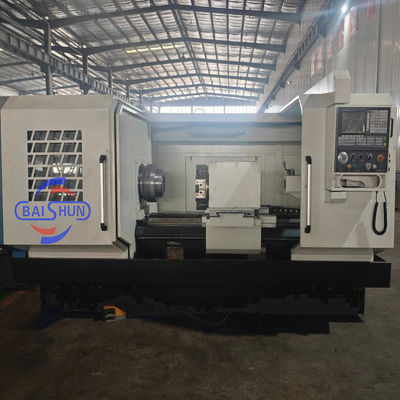 เครื่องตัดเหล็กขนาดใหญ่ Spindle Bore ท่อ threading CNC Lathe