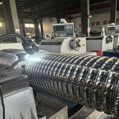 งานโลหะ โรลเลอร์เหล็ก Ribble Grooving CNC Roll Notching เครื่องทํา