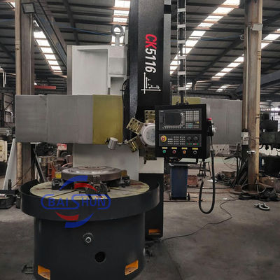 ตลาดรัสเซีย CK5116 Carousel Lathe Single Column VTL เครื่องหมุนโลหะ CNC