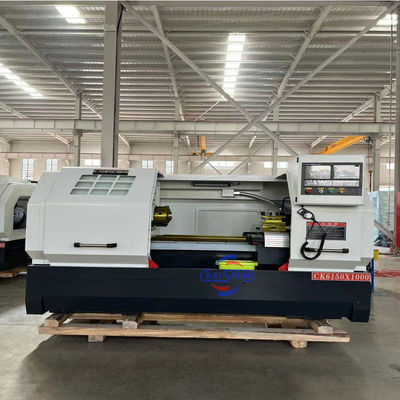 เครื่องกลึง CNC CK6150 Flat Bed 500mm Swing ชิ้นงาน 1500mm
