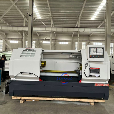 ความละเอียดสูง Flat Bed CK6150 Lathe Torno CNC เครื่องหมุนแนวราบ
