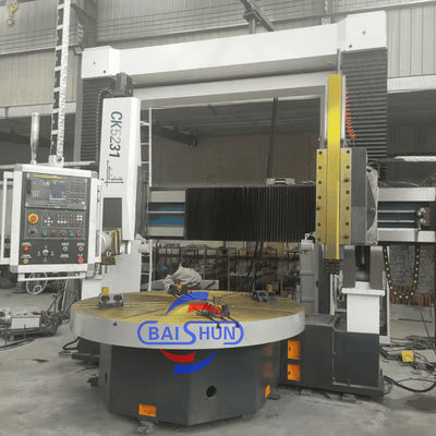 เครื่องกลึงแนวตั้ง CNC แบบเสาคู่สำหรับงานหนัก พร้อมเส้นผ่านศูนย์กลางการกลึงสูงสุด 3150 มม. และการตัดเฉือนที่มีความแม่นยำสูง