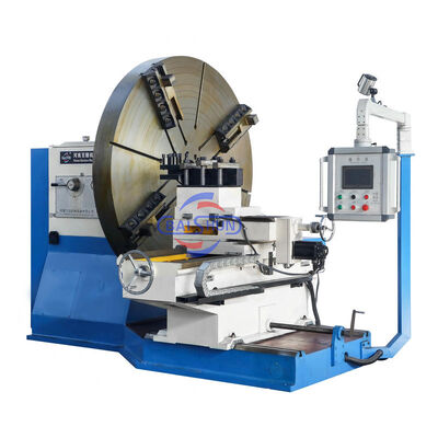 ประเภทพื้นหนัก ประเภทการแปรรูป Flange อัตโนมัติ Mechanical End Face Lathe กว้างการแปรรูป 2500mm